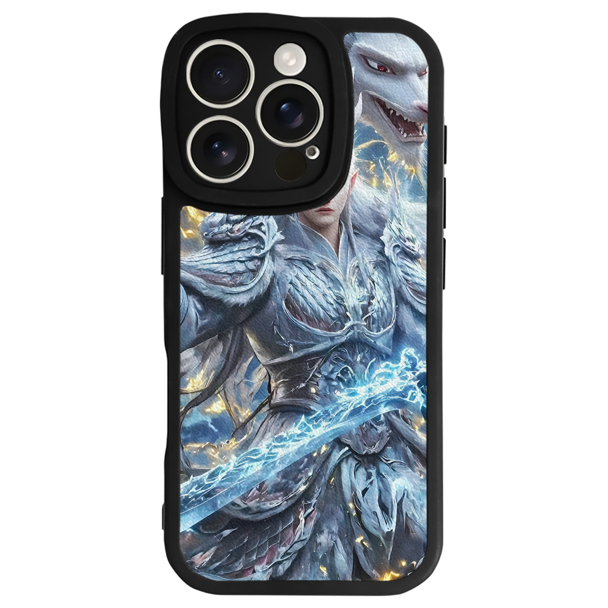 （画像用） Ne Zha 2 ナタ 魔童の大暴れ 【iPhone 16シリーズ対応】シリコンスマホケース（レザー調） 材質：シリコン